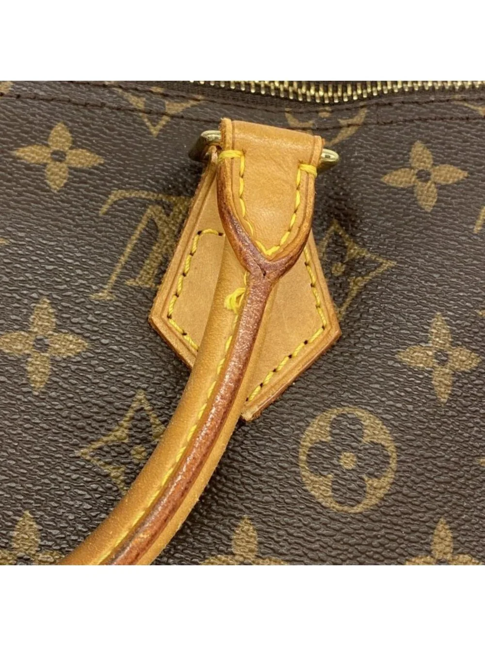 Louis Vuitton Handbag Monogram Speedy 35 Brown